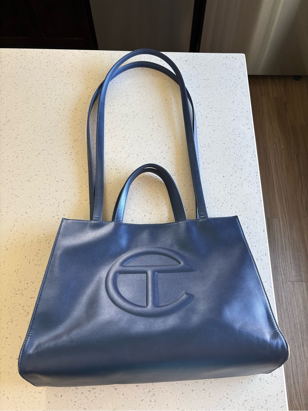 TELFAR Cobalt Medium Shopping Bag